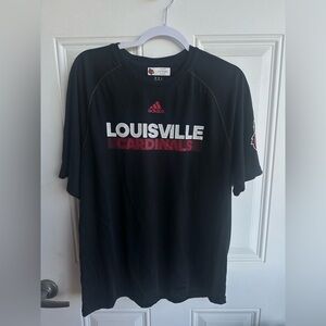 Adidas Black Louisville Cardinals Tee